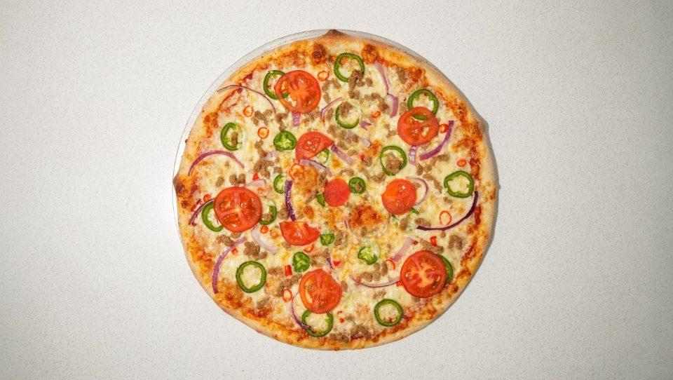 Mediterranean pizza